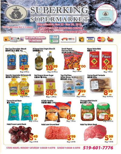 Superking Supermarket (London) Flyer November 22 to 28