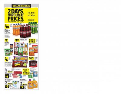 Dollar General (PA, TX) Weekly Ad August 23 to August 29