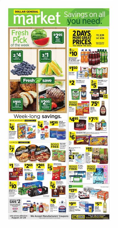 Dollar General (VA) Weekly Ad August 23 to August 29