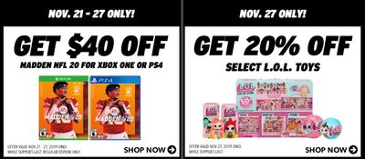 EB Games Canada Pre-Black Friday Sale & Deals 2019: Save on Select XBOX ONE and MANY DEALS! 