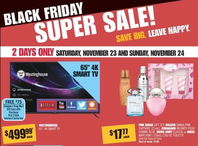 Shoppers Drug Mart Canada Black Friday Super Sale!