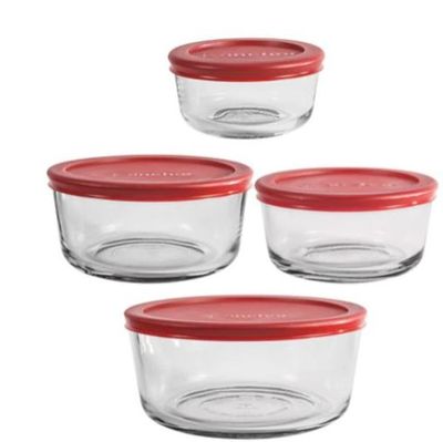 Anchor Round Glass Storage Set, 8-pc For $6.99 At Canadian Tire Canada