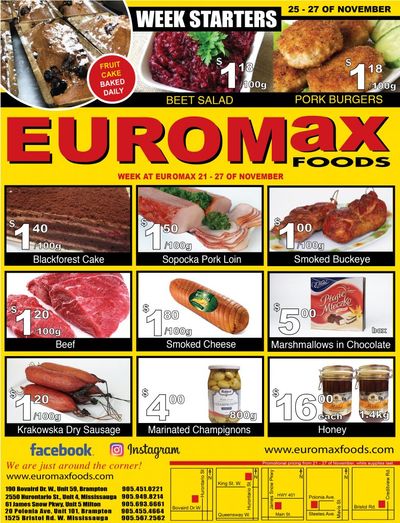 EuroMax Foods Flyer November 21 to 27