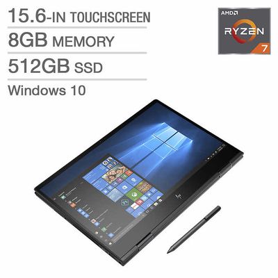 HP ENVY x360 15-ds0013ca 2-in-1 Laptop, AMD Ryzen 7 3700U on Sale for 899.99 at Costco Canada