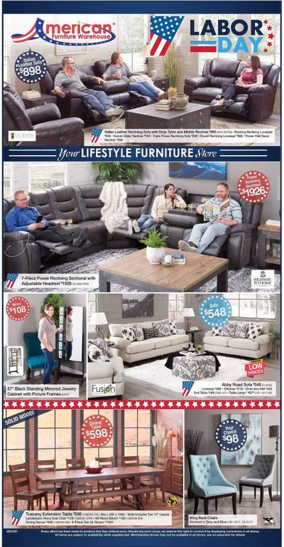 American Furniture Warehouse (AZ) Weekly Ad August 23 to August 29