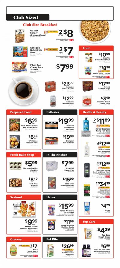 ShopRite Weekly Ad August 16 to September 12