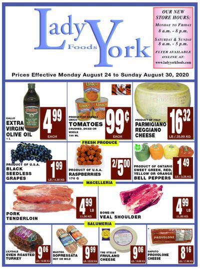 Lady York Foods Flyer August 24 to 30