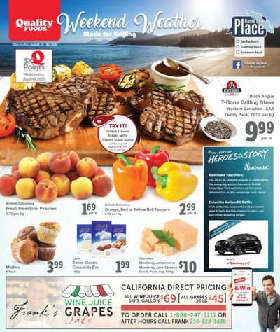 Quality Foods Flyer August 24 to 30