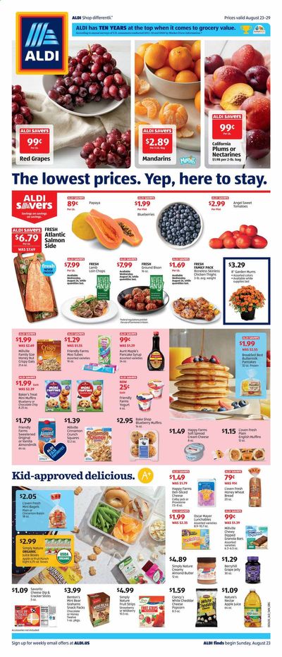 ALDI (CT, NH, NY, OH, RI, VT) Weekly Ad August 23 to August 29