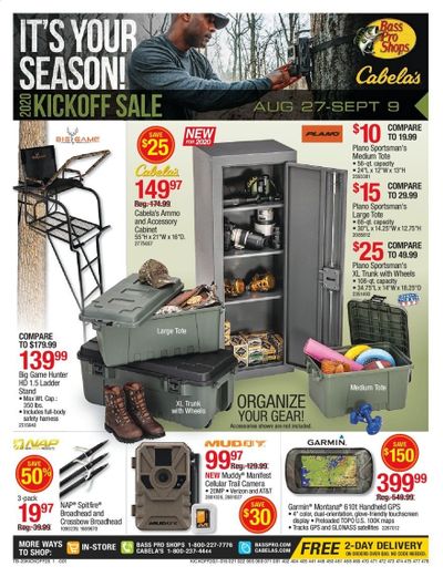 Bass Pro Shops Weekly Ad August 27 to September 9