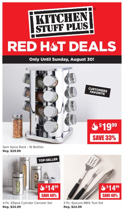 Kitchen Stuff Plus Red Hot Deals Flyer August 24 to 30
