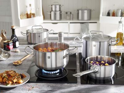 Zwilling J.A. Henckels Twin Classic Series 12 Piece Cookware Set | Sigma Classic Base Technology | Compatible with All Cooktops Including on Sale for $ 237.99 (Save $ 462.00) at Amazon Canada