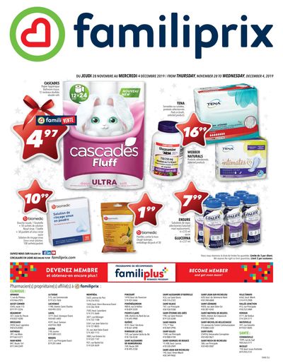 Familiprix Clinique Flyer November 28 to December 4