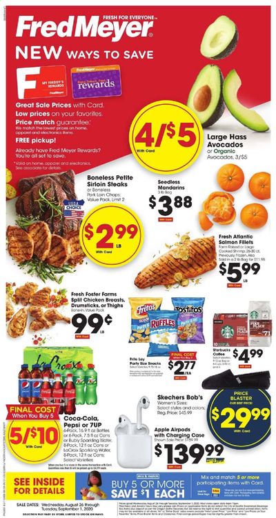 Fred Meyer Weekly Ad August 26 to September 1