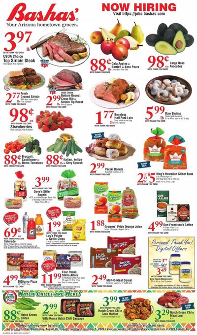 Bashas (AZ) Weekly Ad August 26 to September 1