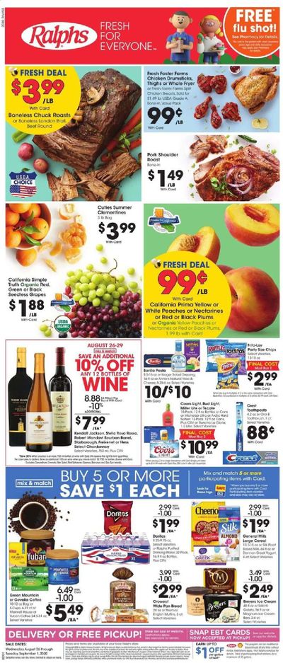 Ralphs Weekly Ad August 26 to September 1