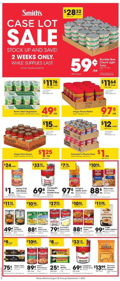 Smith's Weekly Ad August 26 to September 1