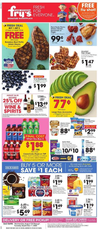 Fry’s (AZ) Weekly Ad August 26 to September 1