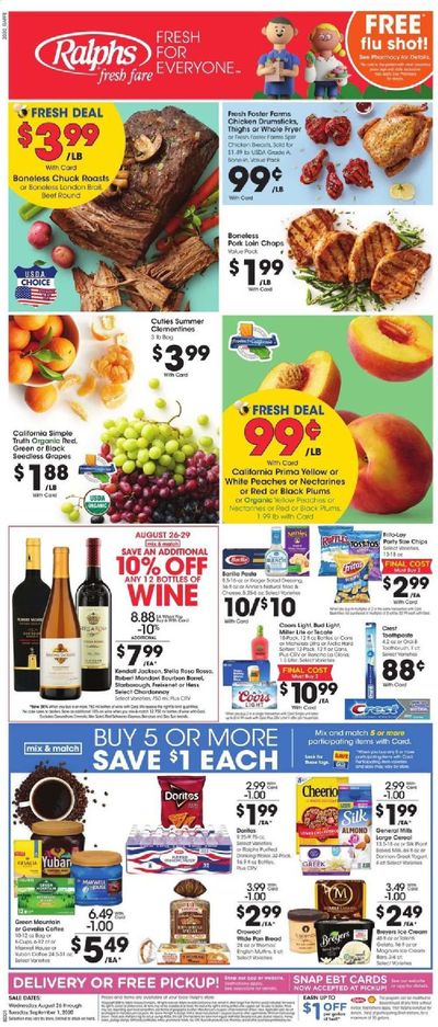 Ralphs fresh fare Weekly Ad August 26 to September 1
