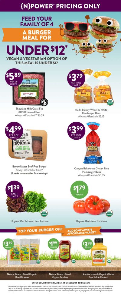 Natural Grocers Weekly Ad May 21 to September 30