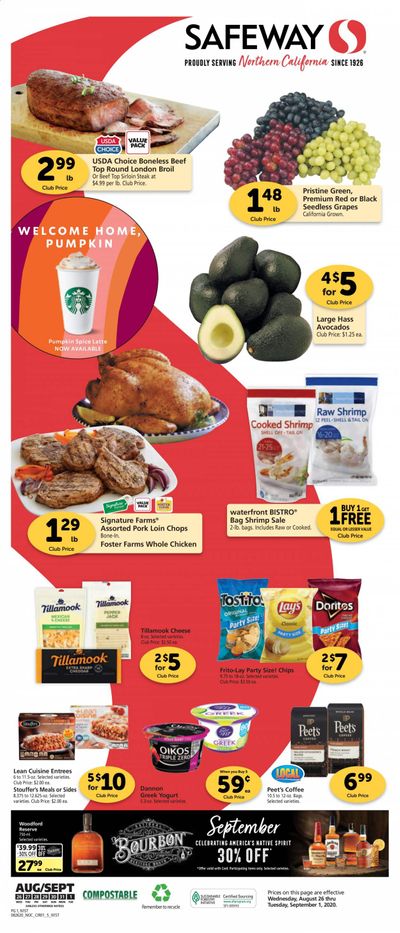 Safeway Weekly Ad August 26 to September 1