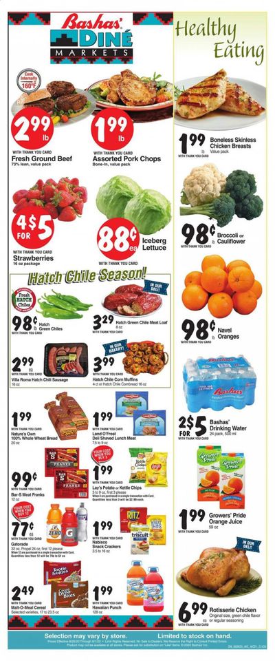 Bashas (AZ, NM) Weekly Ad August 26 to September 1
