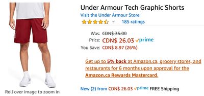 Amazon Canada Deals: Save 26% on Under Armour Tech Graphic Shorts + 20% on Acer 2-in-1 Convertible Chromebook, 11.6″ HD Touch Screen + More Offers