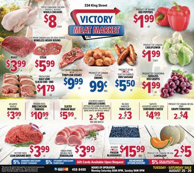 Victory Meat Market Flyer August 25 to 29