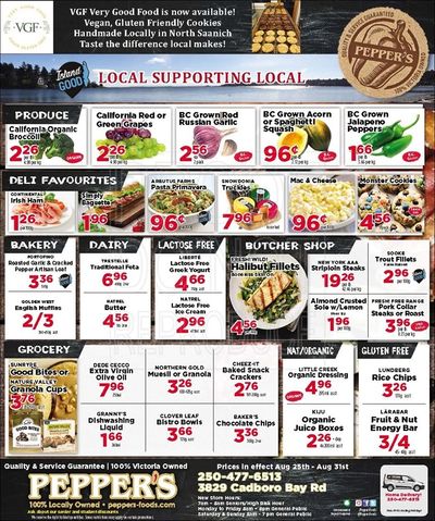 Pepper's Foods Flyer August 25 to 31