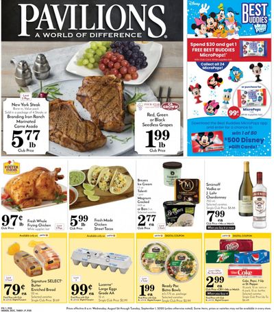 Pavilions Weekly Ad August 26 to September 1