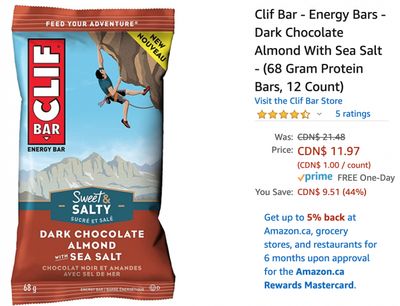 Amazon Canada Deals: Save 44% on CLIF Energy Bars + 44% on Accessories Kit Bundle for Nintendo Switch + 59% on Merrell Women’s Shoe + More Offers