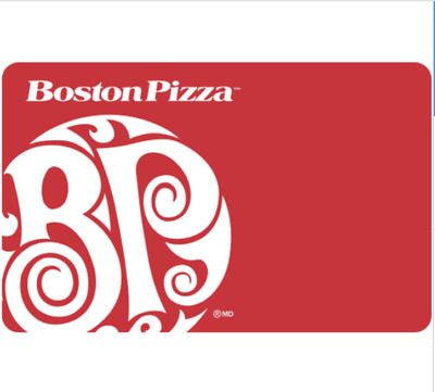 Boston Pizza gift card On Sale for $42.50 at Ebay Canada