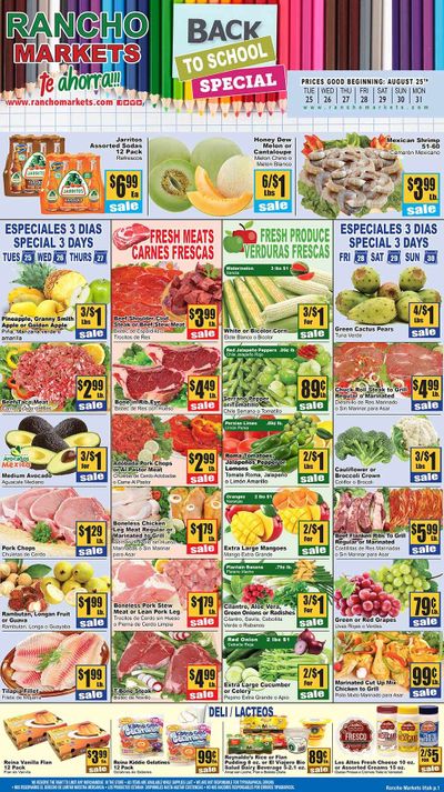 Rancho Markets Weekly Ad August 25 to August 31