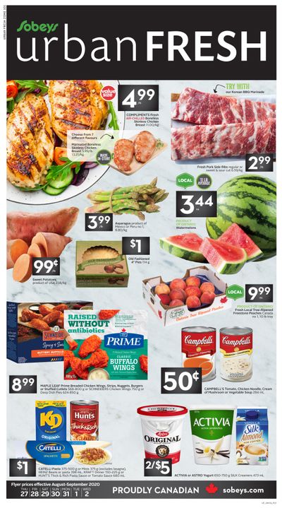 Sobeys Urban Fresh Flyer August 27 to September 2