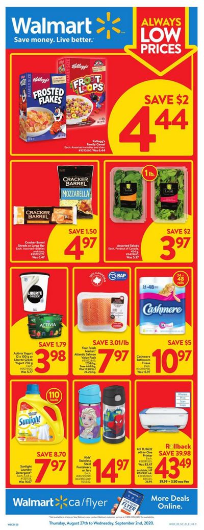 Walmart (Atlantic) Flyer August 27 to September 2