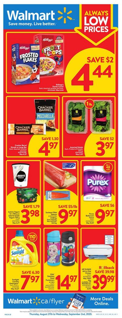 Walmart (West) Flyer August 27 to September 2