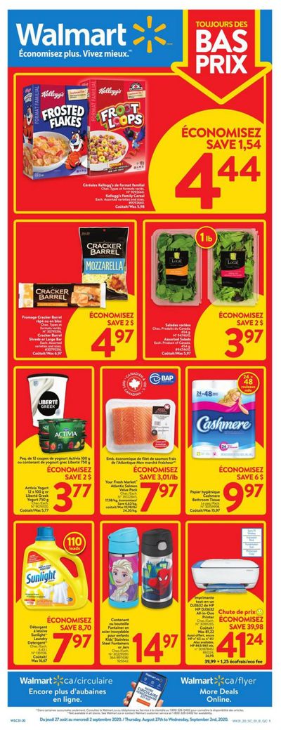 Walmart (QC) Flyer August 27 to September 2