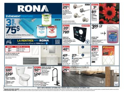 Rona (QC) Flyer August 27 to September 2