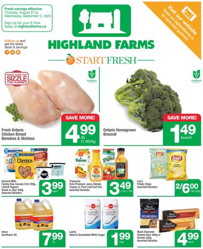 Highland Farms Flyer August 27 to September 2