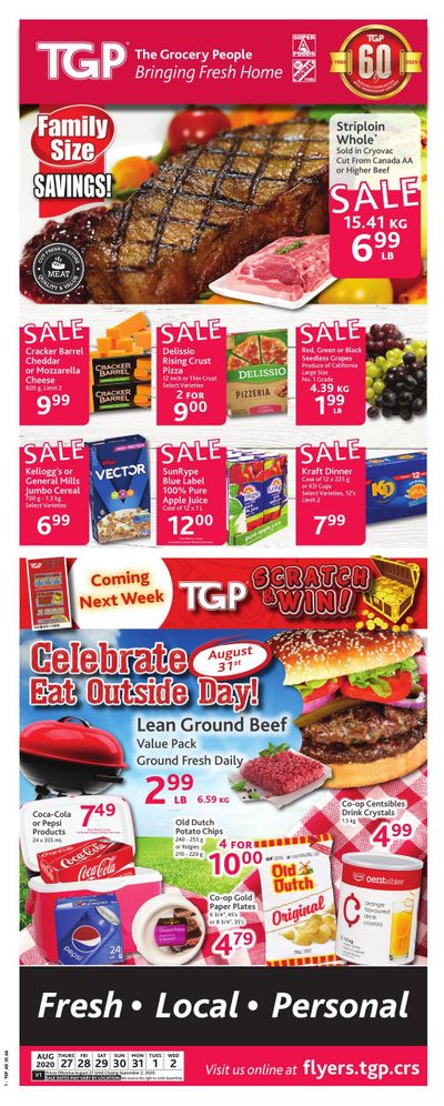 TGP The Grocery People Flyer August 27 to September 2