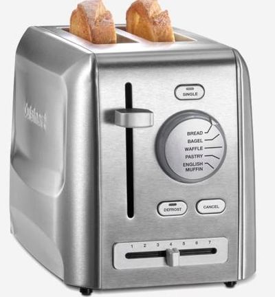 Cuisinart 2 Slice Stainless Steel Toaster with 7 Shade Settings (CPT620C) For $38.00 At Visions Electronics Canada