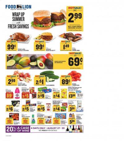 Food Lion (SC) Weekly Ad August 26 to September 1
