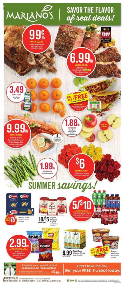 Mariano’s Weekly Ad August 26 to September 1