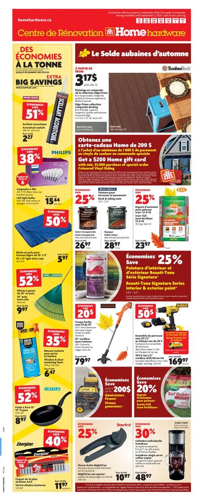 Home Hardware Building Centre (QC) Flyer August 27 to September 2