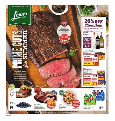 Lowes Foods Weekly Ad August 26 to September 1