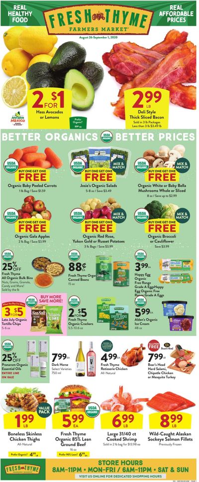 Fresh Thyme Weekly Ad August 26 to September 1