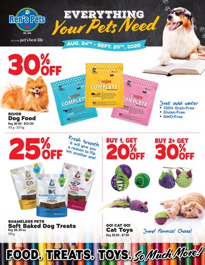Ren's Pets Depot Flyer August 24 to September 20