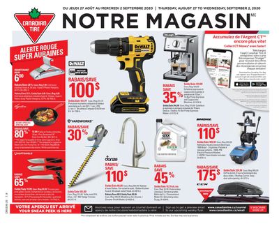 Canadian Tire (QC) Flyer August 27 to September 2