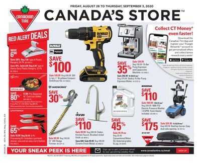 Canadian Tire (Atlantic) Flyer August 28 to September 3