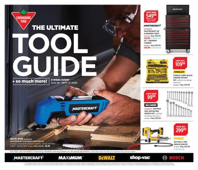 Canadian Tire Tool Guide August 28 to September 17